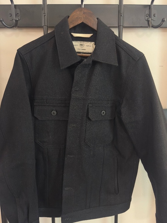 Rogue Territory Other - Rogue Territory RGT Cryptic Stealth Cruiser Jacket Black Selvedge Denim Large US